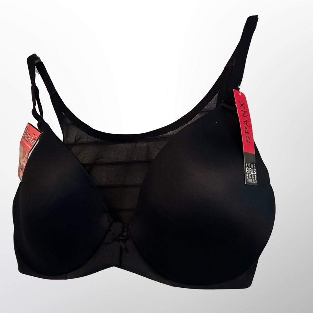 Spanx Power Mesh front close bra, 32DD, New with Tags, never worn, black